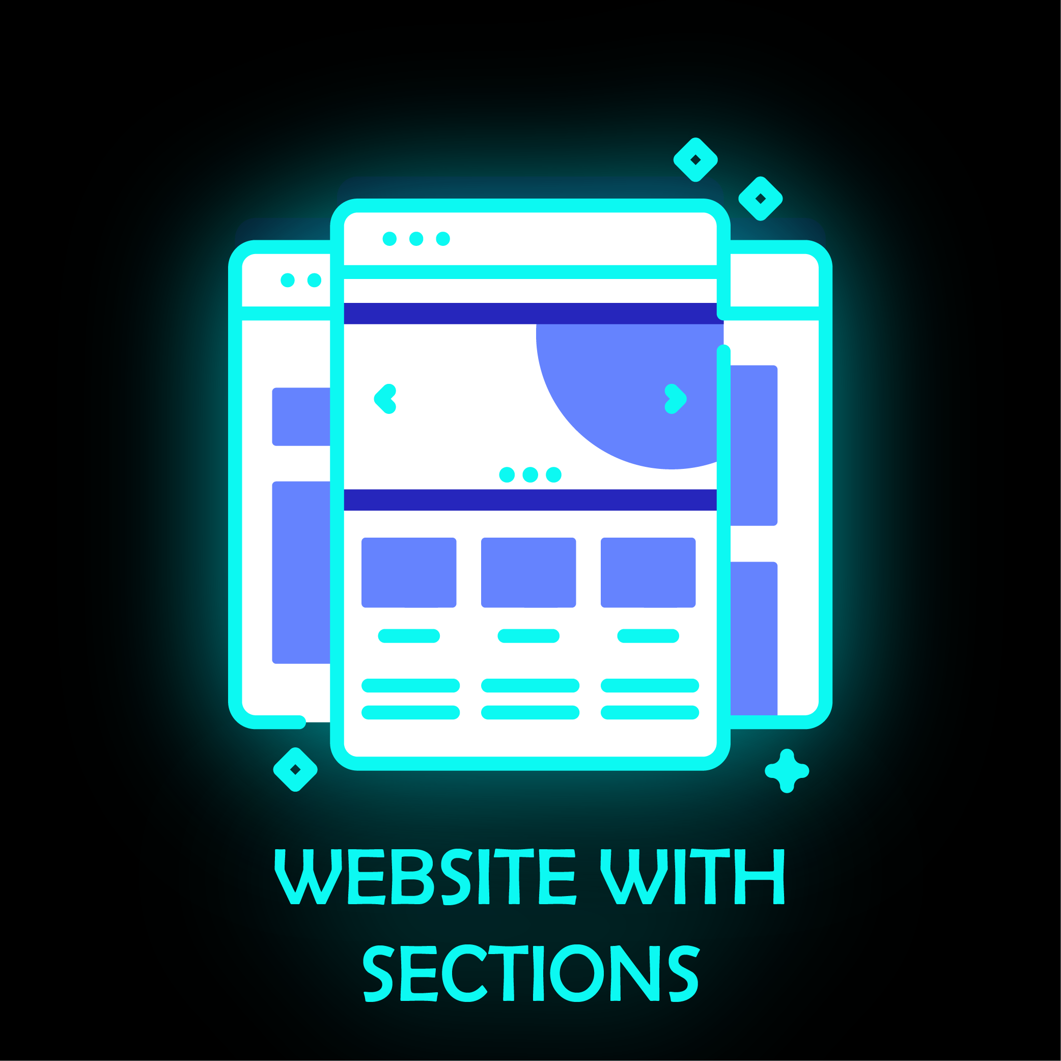 Website with Sections